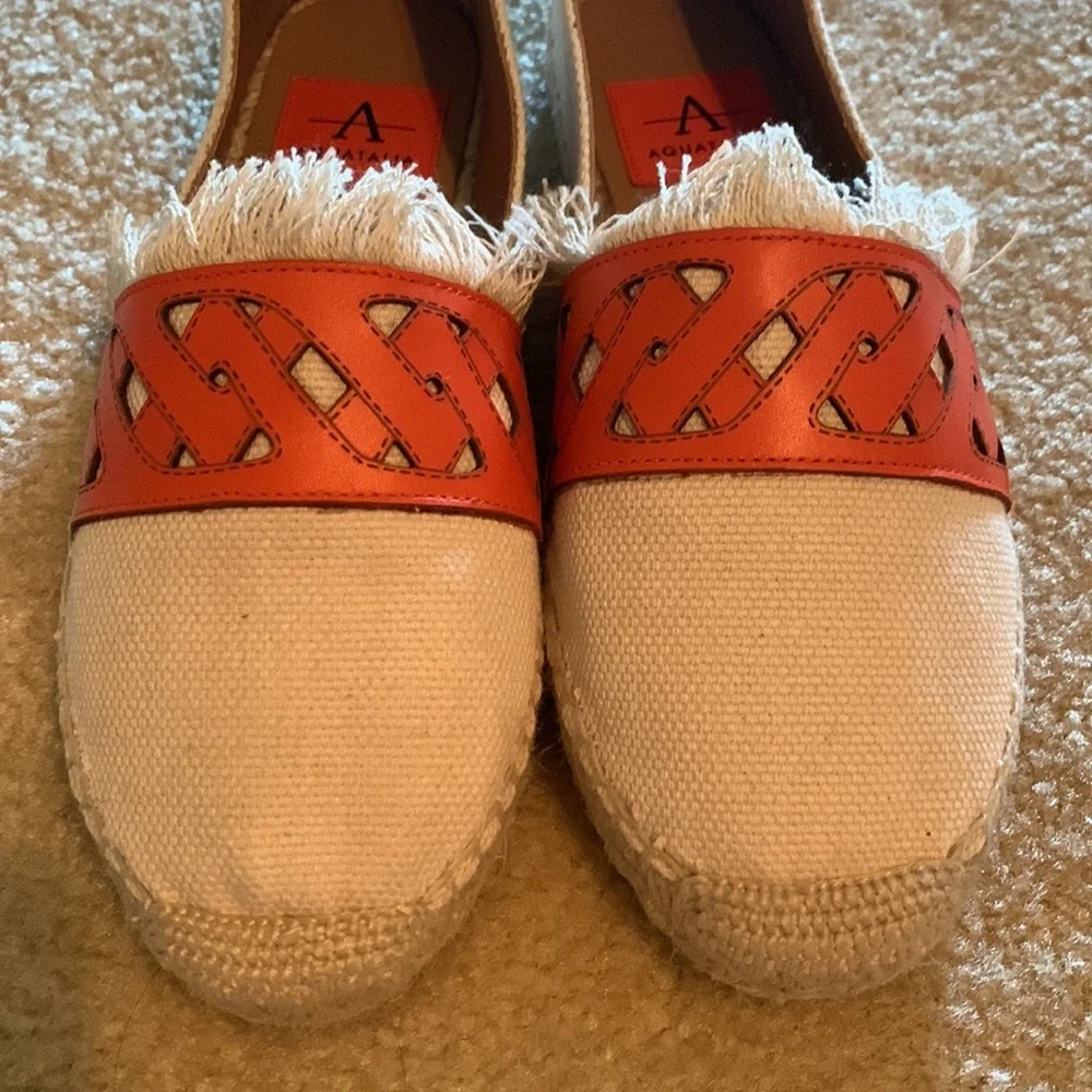 NWT AQUATALIA Kailyn Water Resistant Espadrille Flat